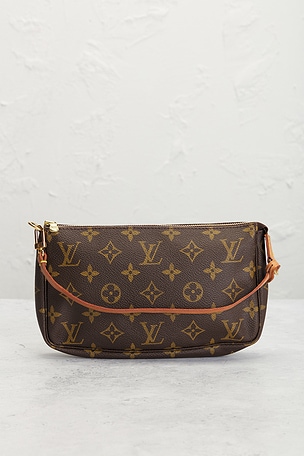 FWRD Renew Louis Vuitton Monogram Pochette Accessoires Shoulder Bag in Brown