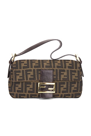 Fendi Zucca Baguette Shoulder Bag FWRD Renew