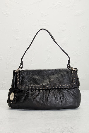 FWRD Renew Fendi Chef Shoulder Bag in Black