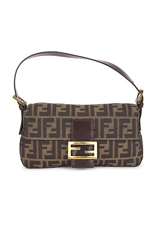 Fendi Zucca Baguette Shoulder Bag FWRD Renew