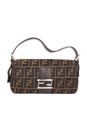 Fendi Zucca Baguette Shoulder Bag FWRD Renew
