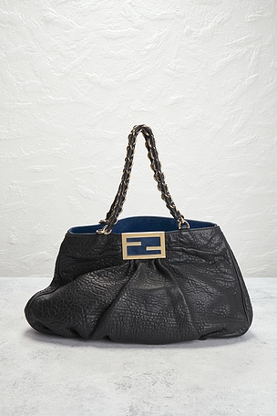 FWRD Renew Fendi Mia Tote Bag in Black