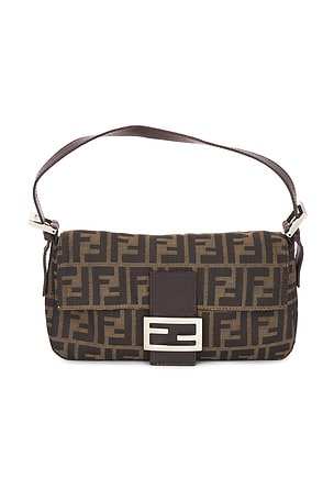 Fendi Zucca Baguette Shoulder Bag FWRD Renew