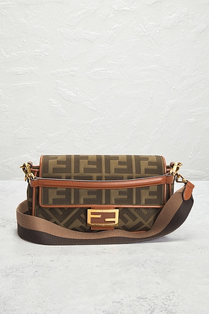 FWRD Renew Fendi Zucca Baguette NM Shoulder Bag