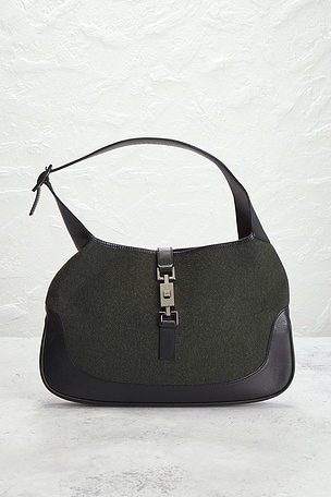 FWRD Renew Gucci Jackie Hobo Bag in Black