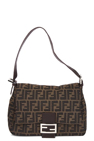 Fendi Zucca Mama Forever Baguette Shoulder Bag FWRD Renew