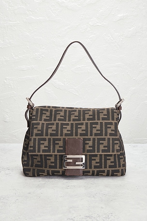 FWRD Renew Fendi Zucca Mama Forever Baguette Shoulder Bag