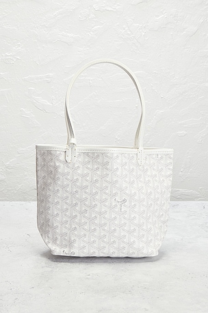 FWRD Renew Goyard Saint Louis Junior Tote Bag in White