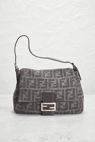 FWRD Renew Fendi Zucca Mama Forever Baguette Shoulder Bag