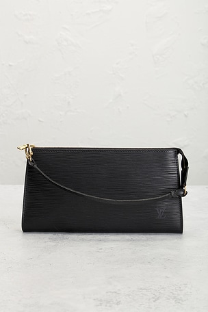 FWRD Renew Louis Vuitton Epi Pochette Accessoires 24 Shoulder Bag in Black