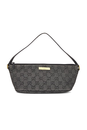 Gucci Denim GG Boat Pochette Shoulder Bag FWRD Renew