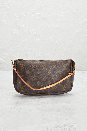 FWRD Renew Louis Vuitton Monogram Pochette Accessoires Shoulder Bag in Brown