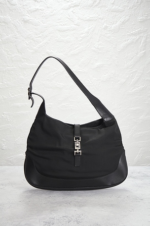 FWRD Renew Gucci Jackie Hobo Bag in Black