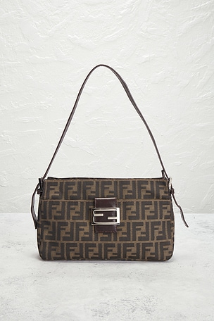 FWRD Renew Fendi Zucca Shoulder Bag