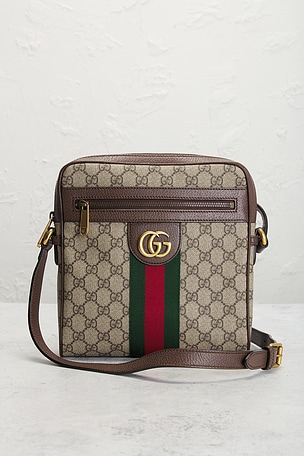 FWRD Renew Gucci Ophidia Shoulder Bag in Brown