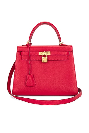 Hermes Veau Epsom Kelly 25 Handbag FWRD Renew