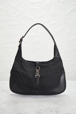 FWRD Renew Gucci Jackie Hobo Bag in Black