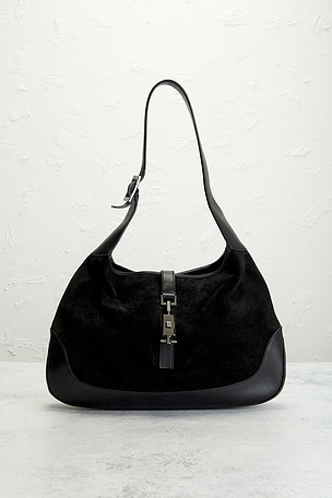 FWRD Renew Gucci Jackie Hobo Bag in Black
