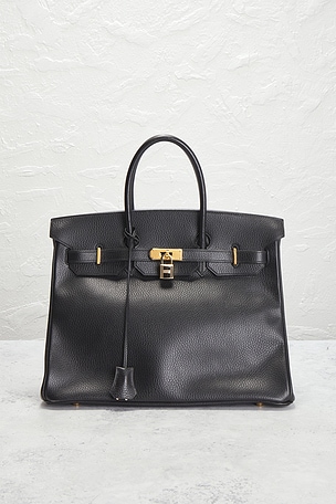 FWRD Renew Hermes 1996 Ardennes Birkin 35 Retourne Handbag in Black