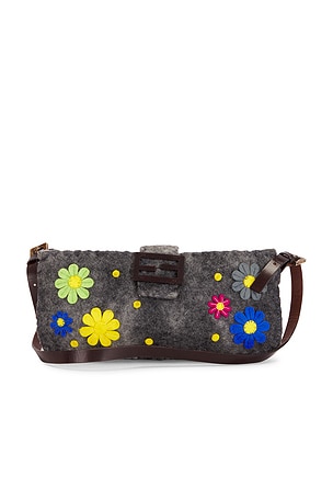 Fendi Floral Embroidered Shoulder Bag FWRD Renew