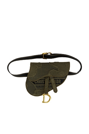 Dior Embroidered Camouflage Saddle Belt Bag FWRD Renew