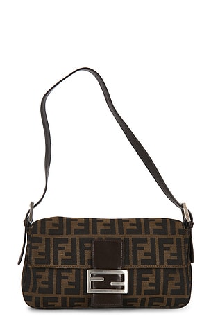 Fendi Zucca Baguette Shoulder Bag FWRD Renew