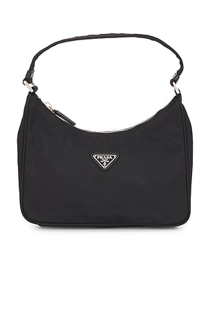 Prada Black Mini Re-Edition 2000 Re-Nylon Shoulder Bag FWRD Renew