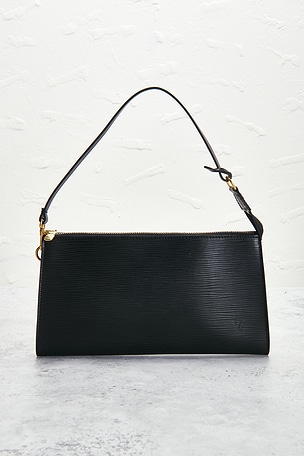 FWRD Renew Louis Vuitton Epi Pochette Accessoires 24 Shoulder Bag in Black