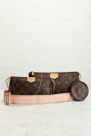 Fwrd renew bolso hombro louis vuitton en color marrón