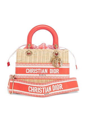 Dior Wicker Lady Dior Handbag FWRD Renew