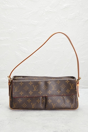 FWRD Renew Louis Vuitton Monogram Viva Cite MM Shoulder Bag in Brown