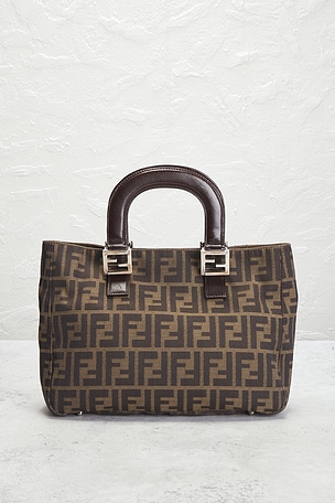 FWRD Renew Fendi Zucca Handbag