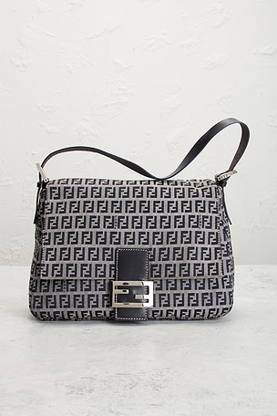 FWRD Renew Fendi Zucchino Mama Baguette Shoulder Bag