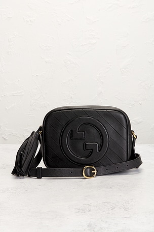 FWRD Renew Gucci Blondie Shoulder Bag in Black