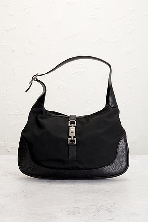 FWRD Renew Gucci Jackie Hobo Bag in Black