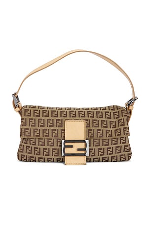 Fendi Zucchino Baguette Shoulder Bag FWRD Renew