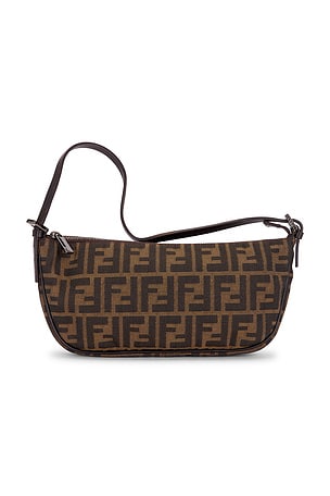 Fendi Zucca Pochette Shoulder Bag FWRD Renew