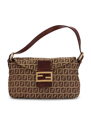 Fendi Zucchino Baguette Shoulder Bag FWRD Renew