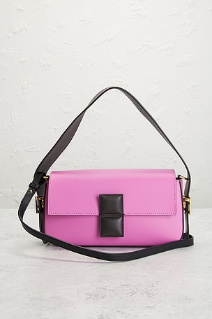 FWRD Renew Fendi X Stefano Pilati Twist Baguette Shoulder Bag in Pink
