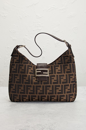 FWRD Renew Fendi Zucca Shoulder Bag