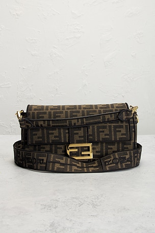 FWRD Renew Fendi FF 1974 Baguette Zucca Brown WSS