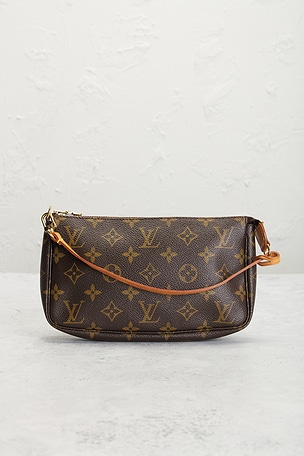 FWRD Renew Louis Vuitton Monogram Pochette Accessoires Shoulder Bag in Brown