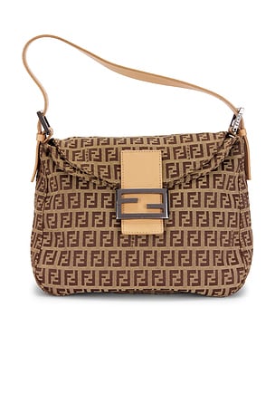 Fendi Zucchino Mama Baguette Shoulder Bag FWRD Renew