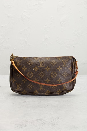 FWRD Renew Louis Vuitton Monogram Pochette Accessoires Shoulder Bag in Brown