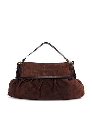 Fendi Suede Chef Shoulder Bag FWRD Renew