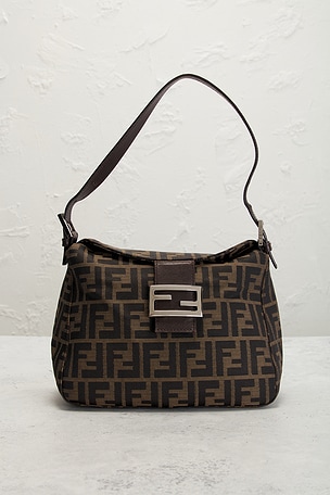 FWRD Renew Fendi Zucca Mama Baguette Shoulder Bag
