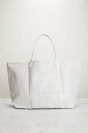 FWRD Renew Goyard Saint Louis GM Tote Bag in White