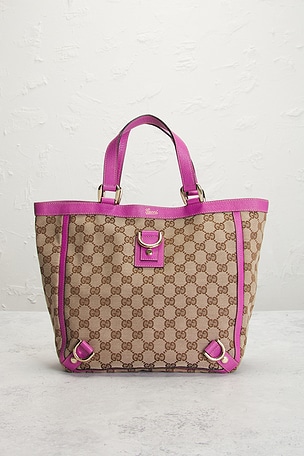 Fwrd renew bolso tote gucci en color fucsia