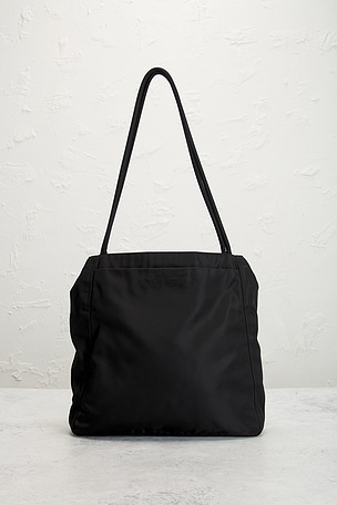 FWRD Renew Prada Tessuto Tote Bag in Black