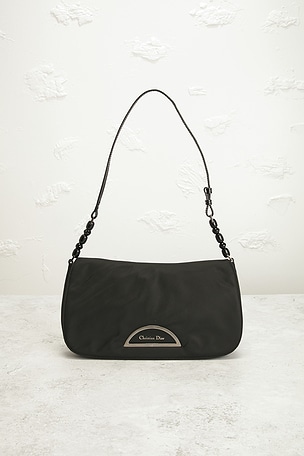 FWRD Renew Dior Maris Pearl Shoulder Bag in Black